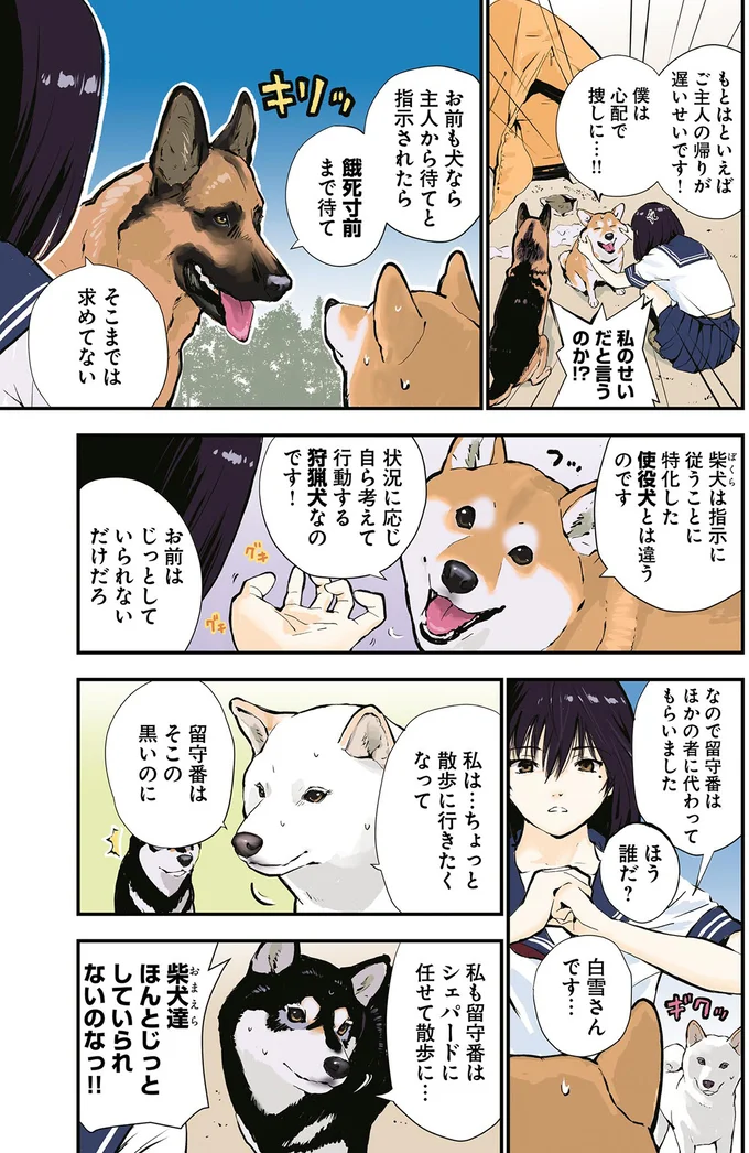 じっとしていられない柴犬。食料が食い荒らされたのは誰のせいか...えっ？／世界の終わりに柴犬と 2.png