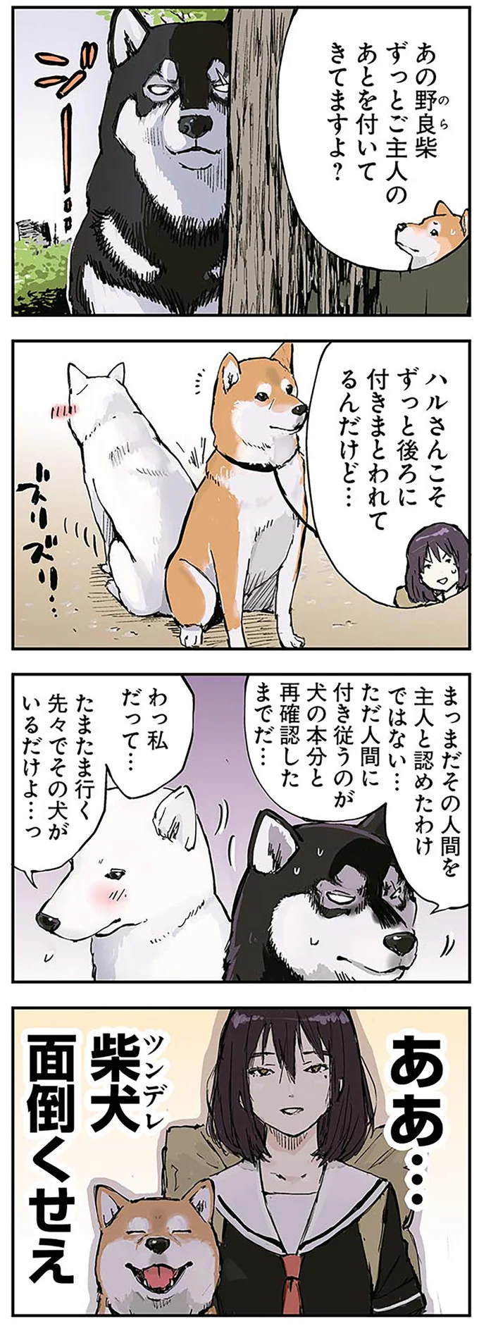 柴犬は一番のツンデレ？ 終末世界を旅する女子高生と理屈っぽい柴犬／世界の終わりに柴犬と 3.png