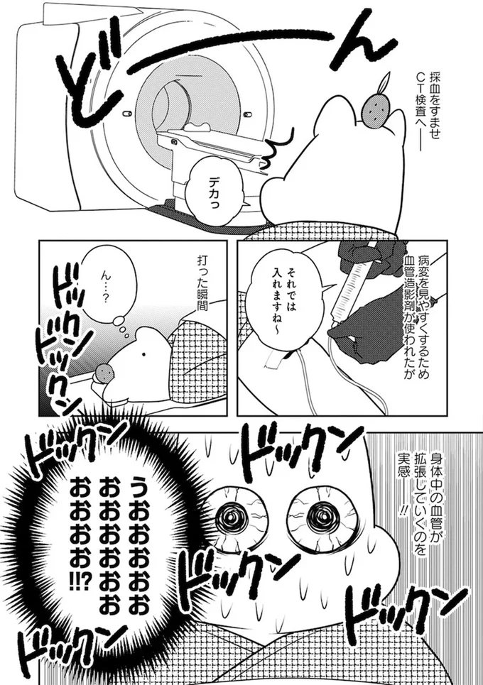 「喉の奥にある腫瘍」の検査で大病院へ。鼻からカメラにCTで血管造影剤の投与...ぐったり／ママ5年目でがんなんて 15080543.webp