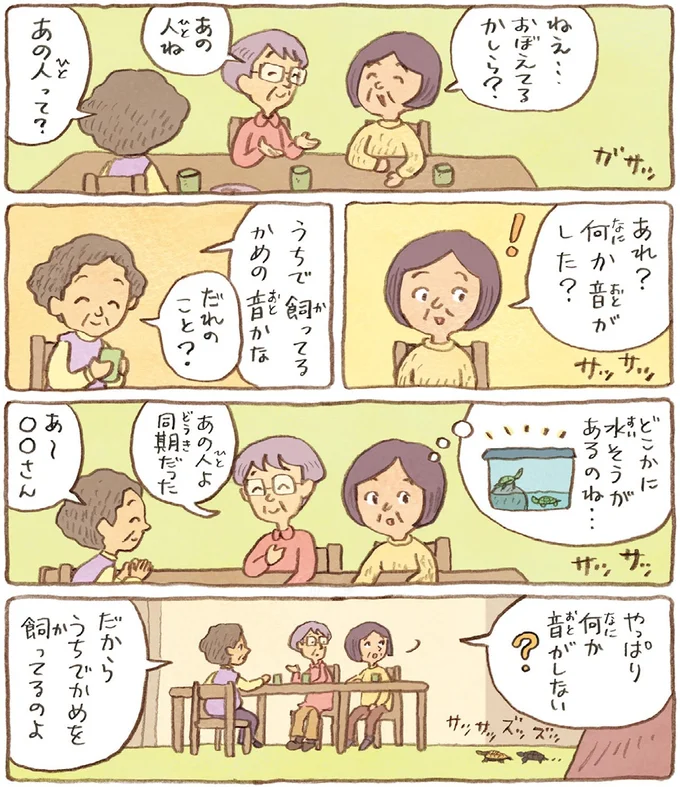 おばあちゃんとかめ 何げに楽しい2匹とのくらし 04-04.webp