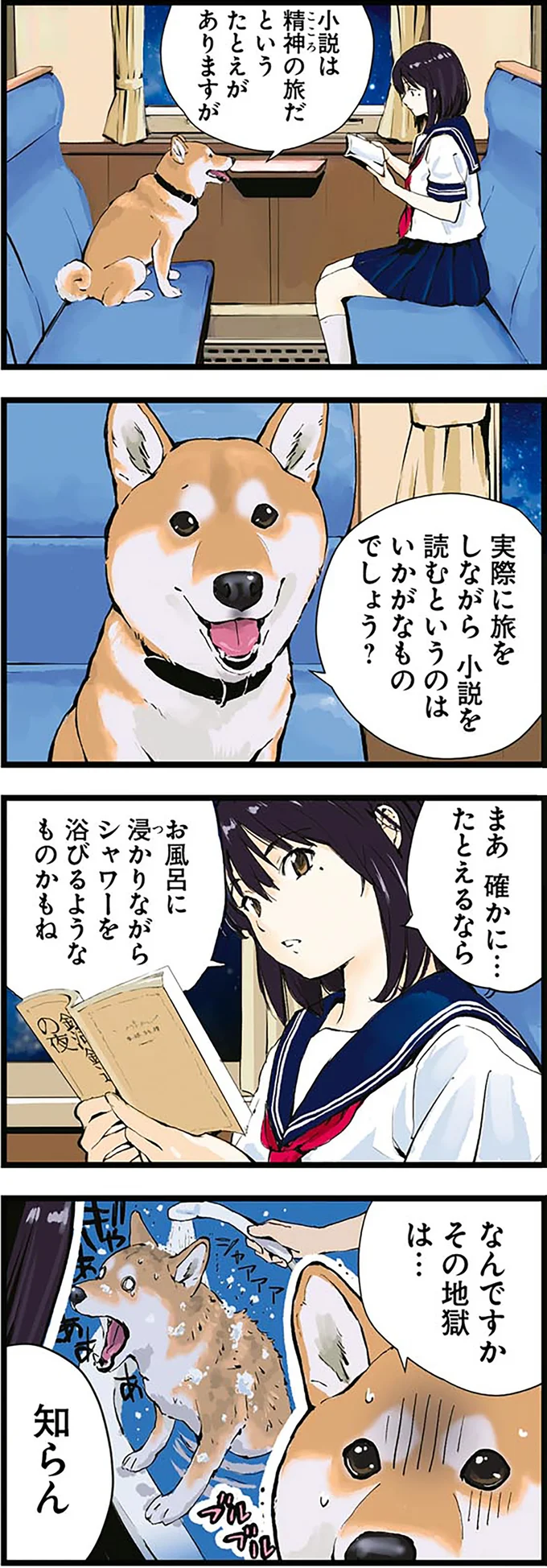 ご主人の答えは柴犬にとって恐怖の世界？ 「小説はこころの旅」を例えるなら／世界の終わりに柴犬と 1.png