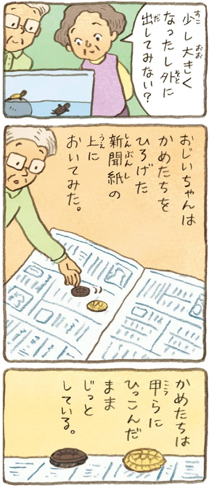 おばあちゃんとかめ 何げに楽しい2匹とのくらし 10-03.webp