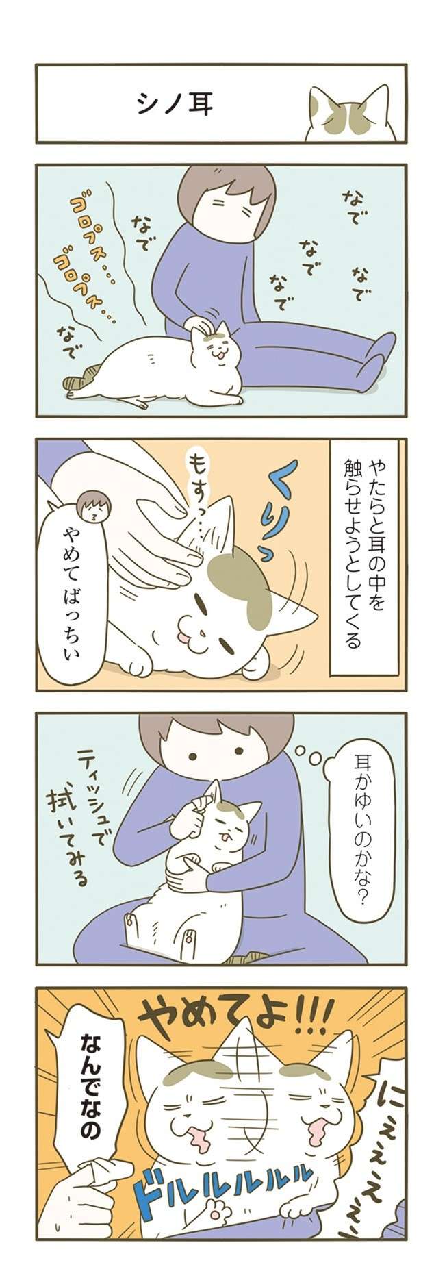 えっ、なでなでは欲してない？ 「猫の正解」が難しすぎる... ／うちの猫がまた変なことしてる。7 11.jpg