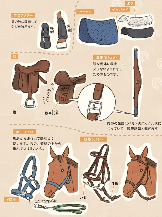 私がやると「ぷいっ」ベテランがやると「すっ」初めての馬装は難しい！／馬に乗らずにいられない！ 07-10.png