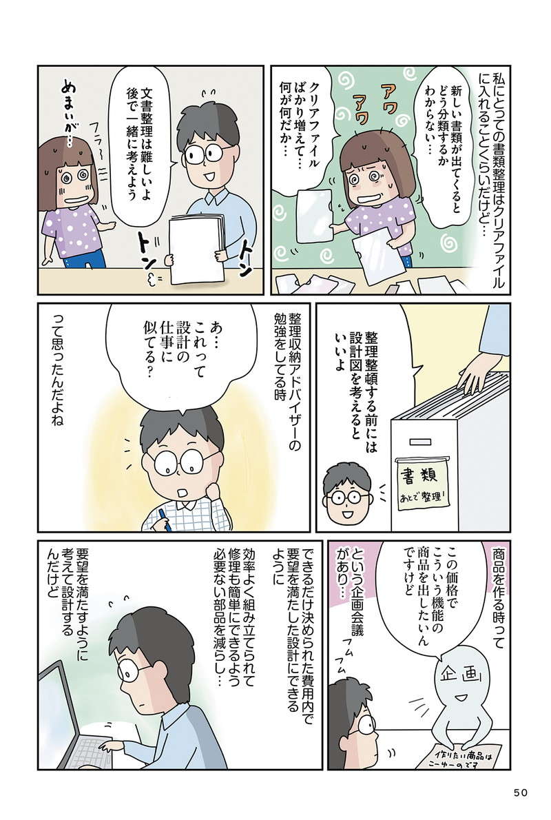 片付けの最初は分別から。基本は「住所」の有無を決めること／理系夫のみるみる片付く！ 整理収納術 rikei_50.jpg