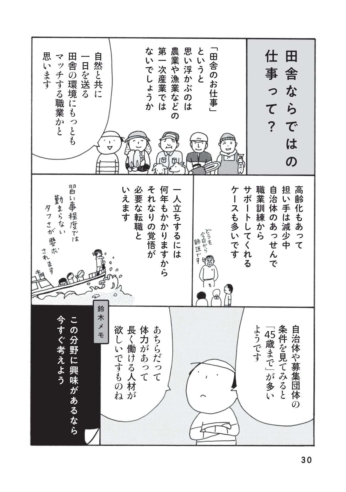 移住前に仕事のアテを見つけておこう！ 田舎で就きやすい仕事紹介と注意点／中年女子、ひとりで移住 中年女子ひとりで移住_本文-030.jpg