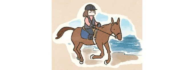 初対面の馬が顔をぐりぐり。この行動の理由を調べてたら...えっ？／馬に乗らずにいられない！ 05-09.png