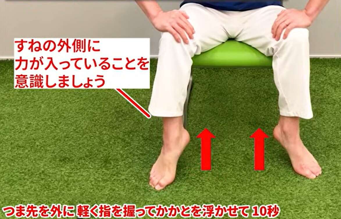 【理学療法士・笹川ひろひで氏が解説】足腰の衰えに不安を感じたら試してみて! たった1分「片足立ち運動」 すね外側.jpg