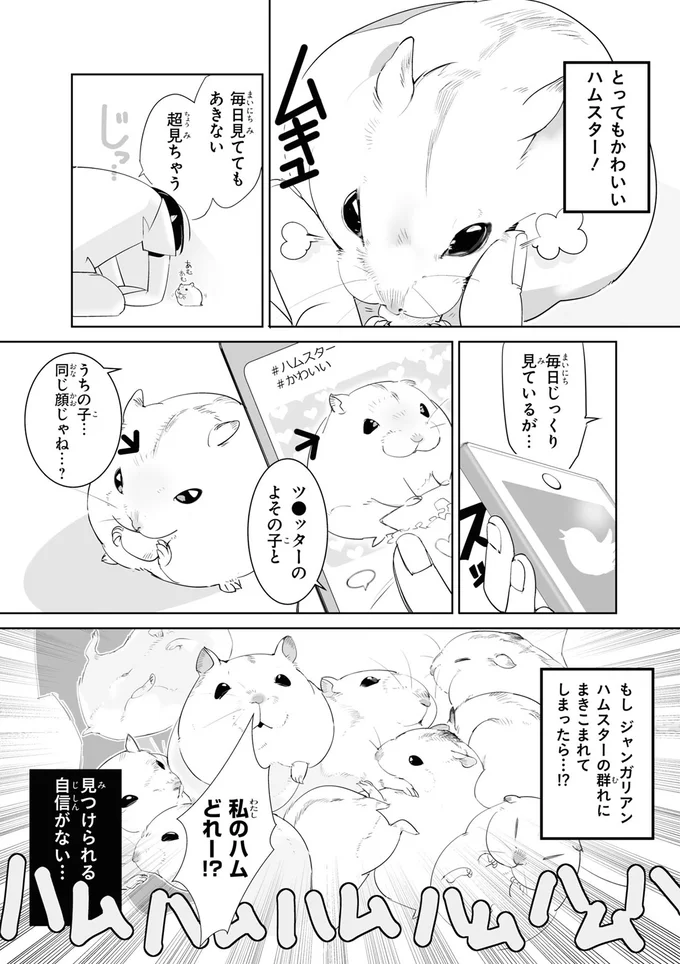 ハムスターを群れにまぜちゃダメ。毎日見ている飼い主も...そうなの!?／はむはむづくし1 06-01.png