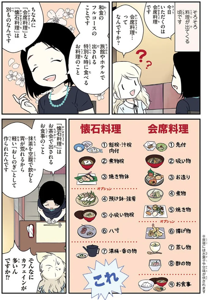 「会席料理」と「懐石料理」どう違う？ 日本人でも意外と知らない食文化／北欧女子オーサ日本を学ぶ 1.png