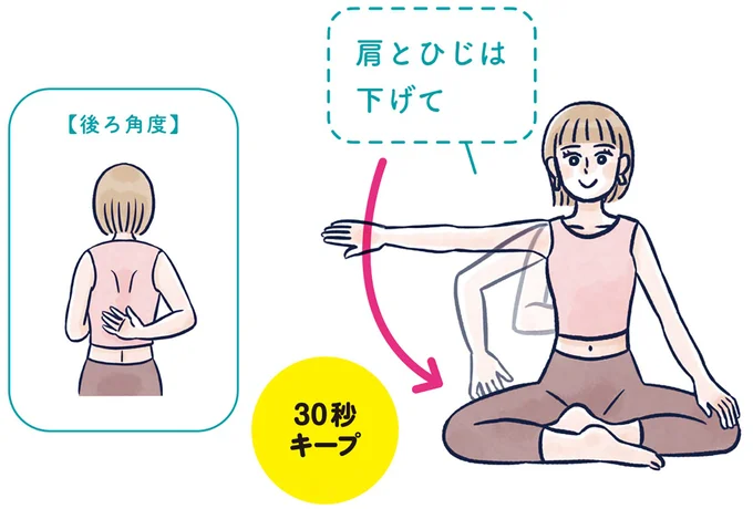 目指せ、ノースリーブ美人！ スラリとした二の腕になる「鎖骨ストレッチ」／ひねって伸ばす ふわトレッチ 59_1.png
