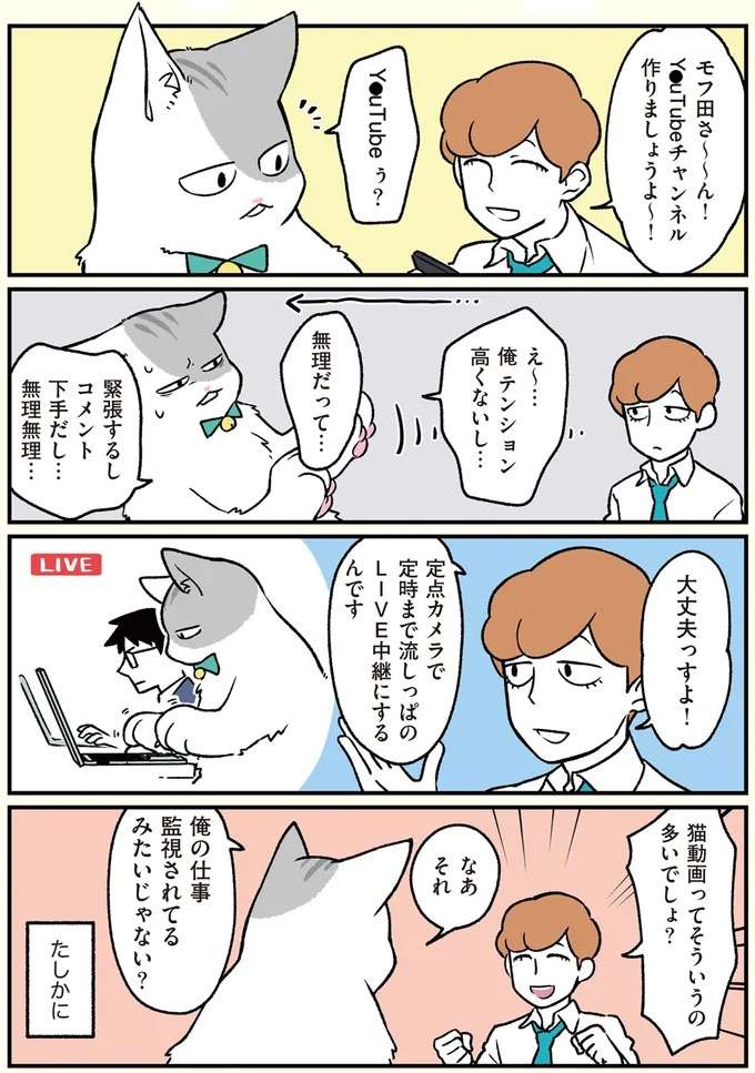 猫社員を広報に使いたい！ 仕事風景をライブ配信ってどう？／ブラック企業の社員が猫になって人生が変わった話 black19_1.jpeg