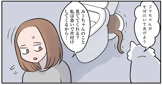 保護されたころは小さくか弱かった猫。強く育ったら引っ越しすることになって...／マジレス幼児とモンペ猫