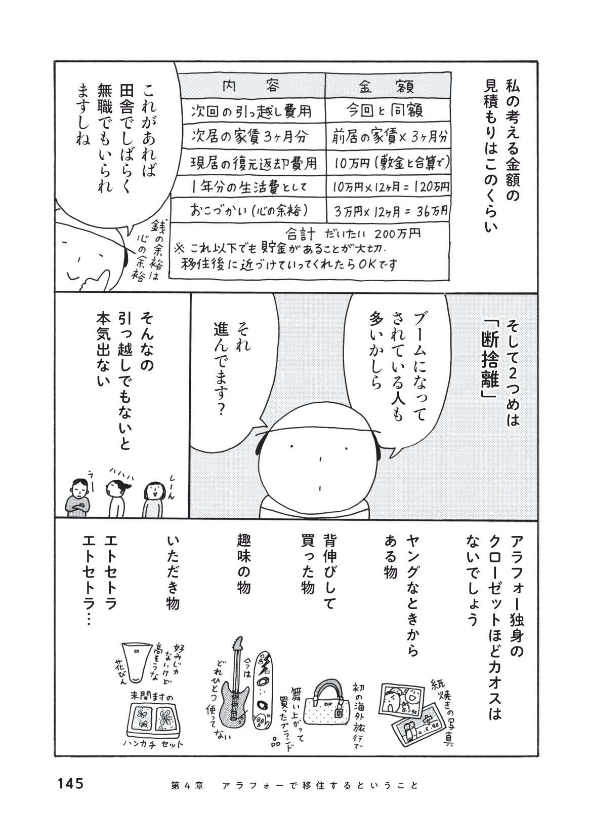 中年でひとり移住を決めたら、出直し貯金、持ち物の整理をするべき理由／中年女子、ひとりで移住 中年女子ひとりで移住_本文-145.jpg