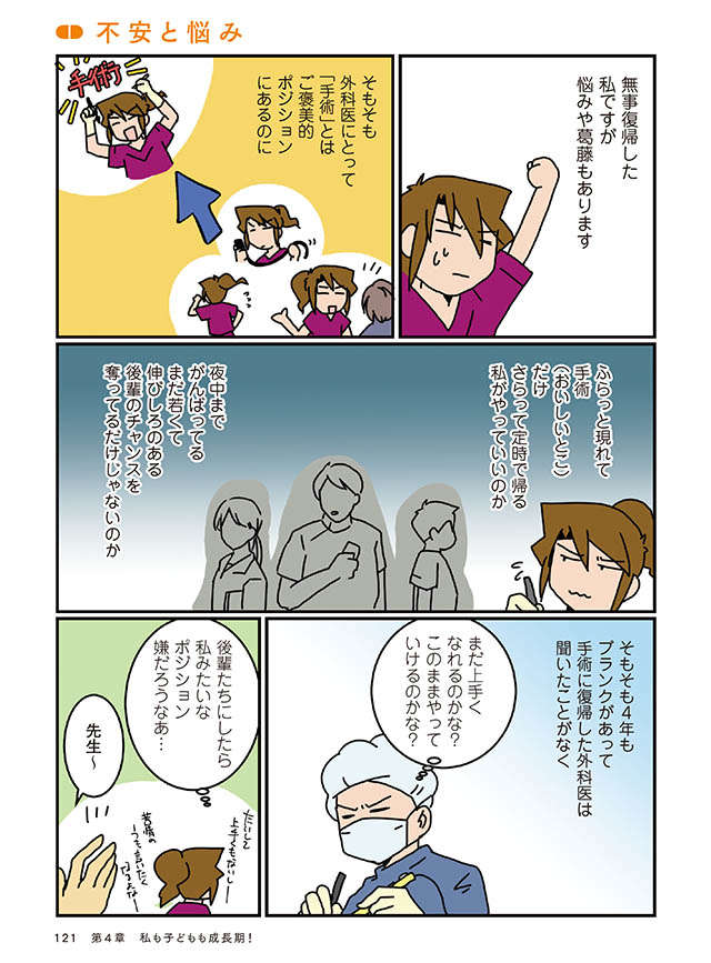 無事復帰 でも悩みや不安も って え 私がいたのは暗黒時代 腐女医の医者道3 10 毎日が発見ネット