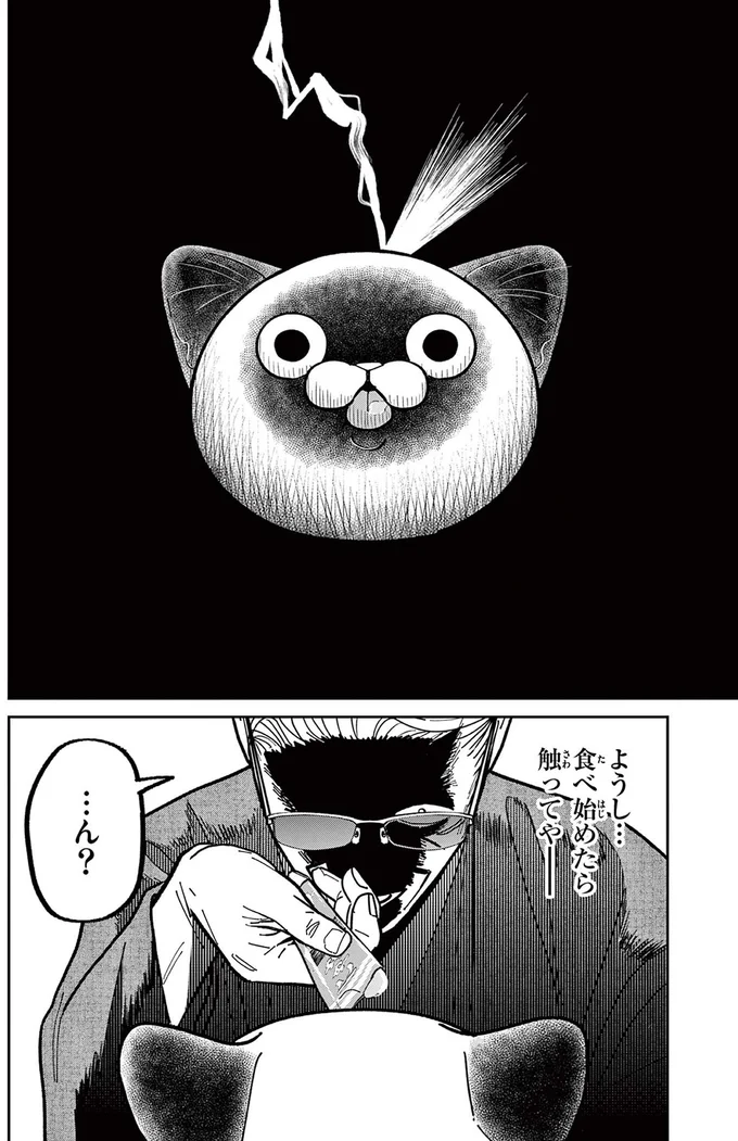 「野良猫を撫でたい！」例のブツの投入で近づいてきたが...えっ？／オヤジとにゃん吉 16223126.webp