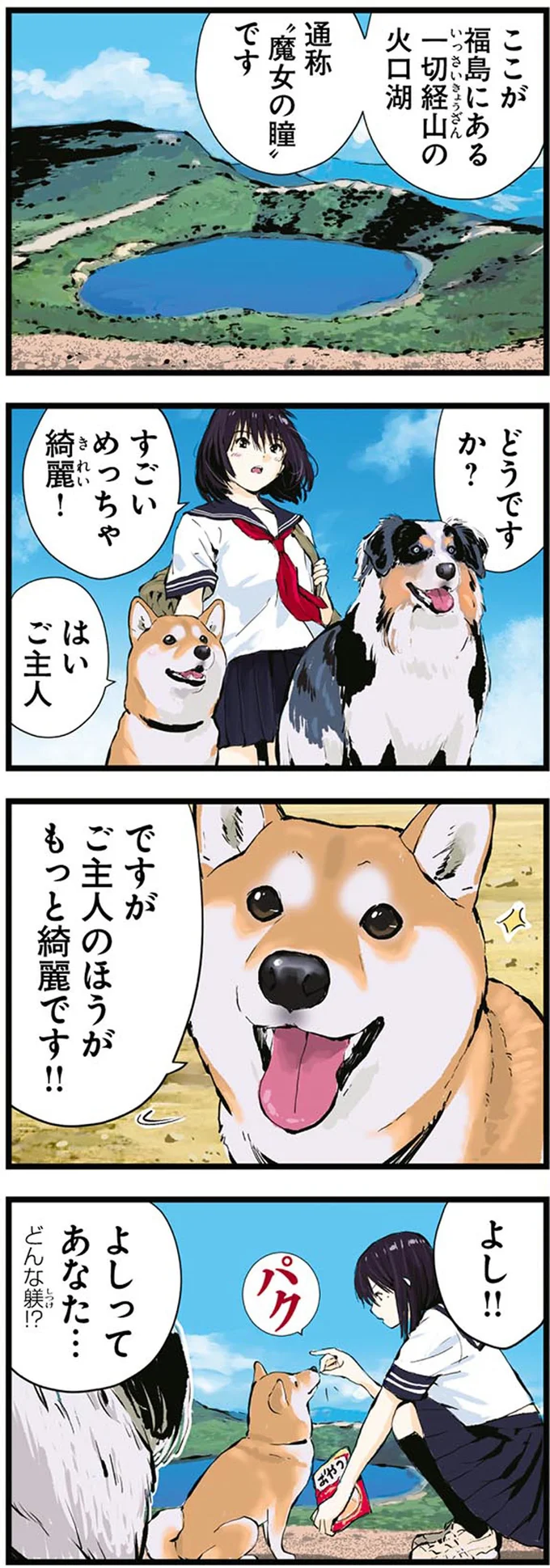 「遠吠え」について解説する柴犬。複雑な言語コミュニケーションで...あれ？／世界の終わりに柴犬と 1.png