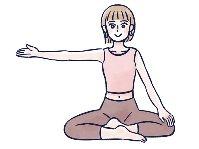 目指せ、ノースリーブ美人！ スラリとした二の腕になる「鎖骨ストレッチ」／ひねって伸ばす ふわトレッチ 58.png