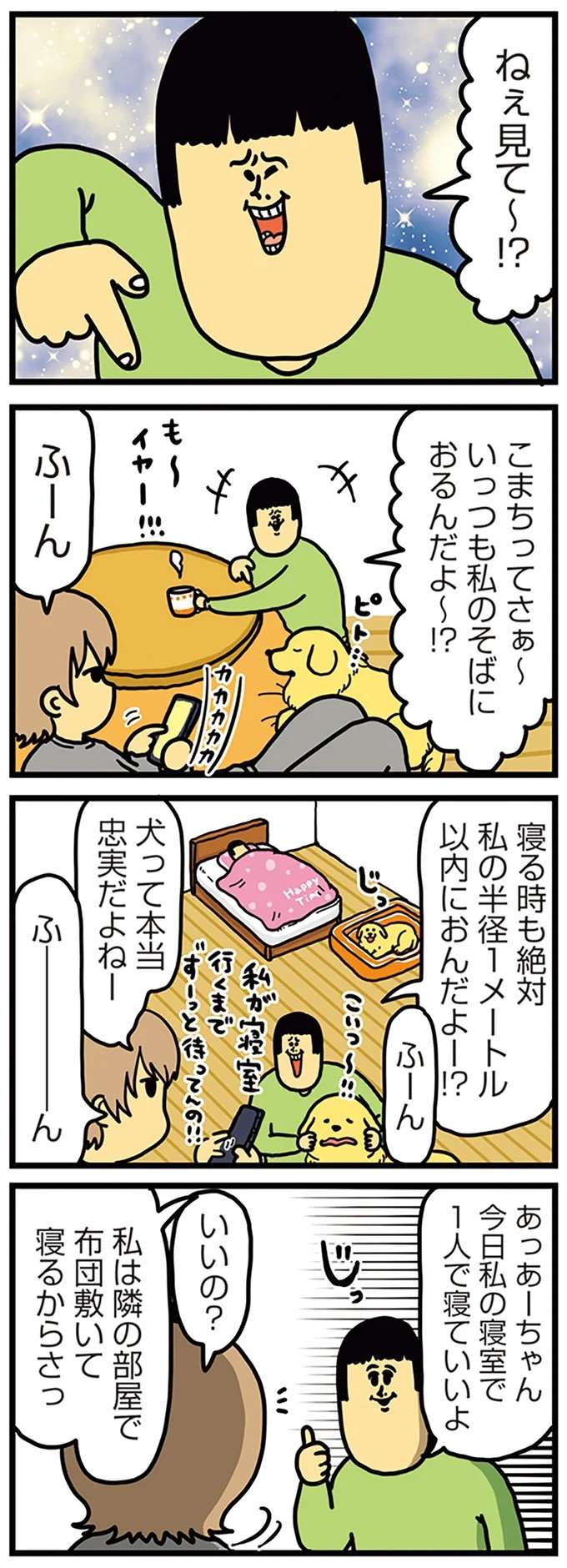 「こんなことって...」犬と猫の忠実さが分かった日。うわわわ、いい奴!!/まめきちまめこニートの日常 こまちとタビ4 mame2_1.jpeg