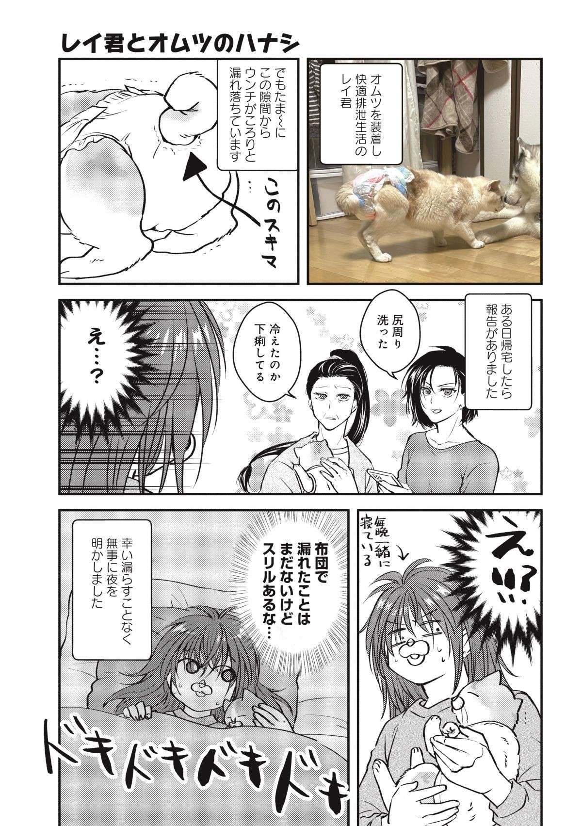 犬は飼い主の服装を見分けてる？ 会社の制服には無反応。でもラフな格好だと...／猫とハスキーとハマジ2 ６.jpg