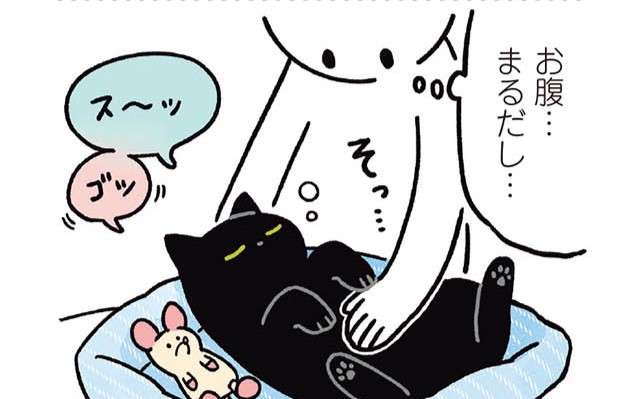 語彙力を失う「猫のかわいさ」。熟睡しているはずなのに...ああ！／黒猫ろんと暮らしたら