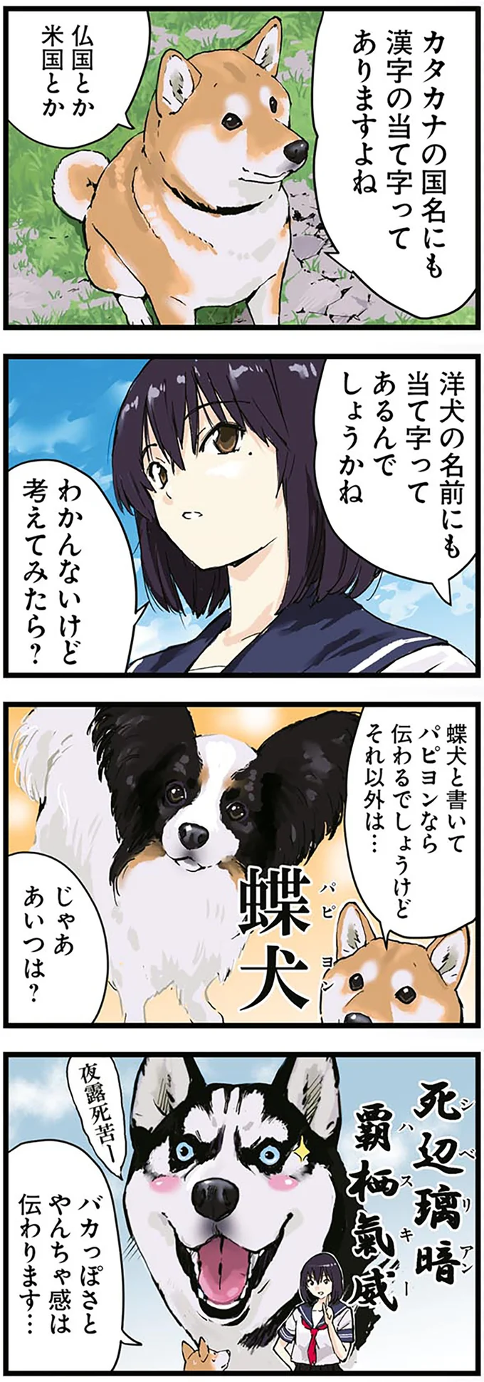 「犬」という漢字は何を表しているのか。都合がよすぎる柴犬の解説／世界の終わりに柴犬と 2.png