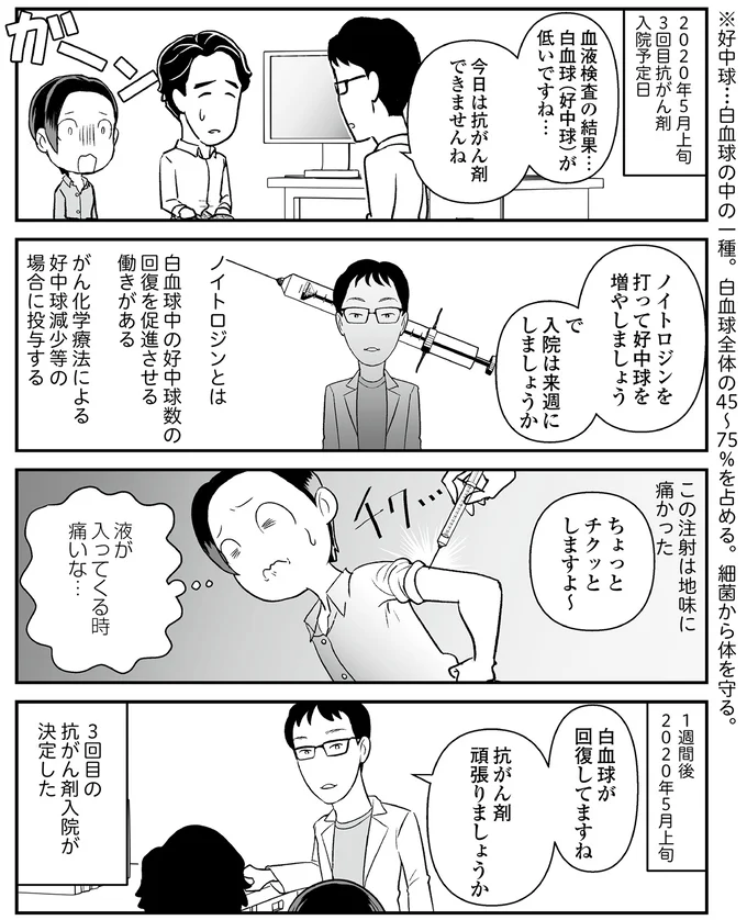 「抗がん剤、効いていますように」抗がん剤治療も4回目。CTを撮ったら.../痔だと思ったら大腸がんステージ4でした 13-01.png