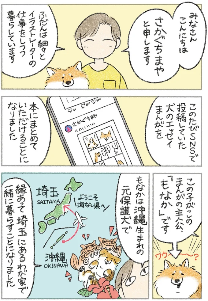 優等生じゃありませんがなにか？ マイペースな元保護犬・もなかとの生活／犬を揉む 1.png