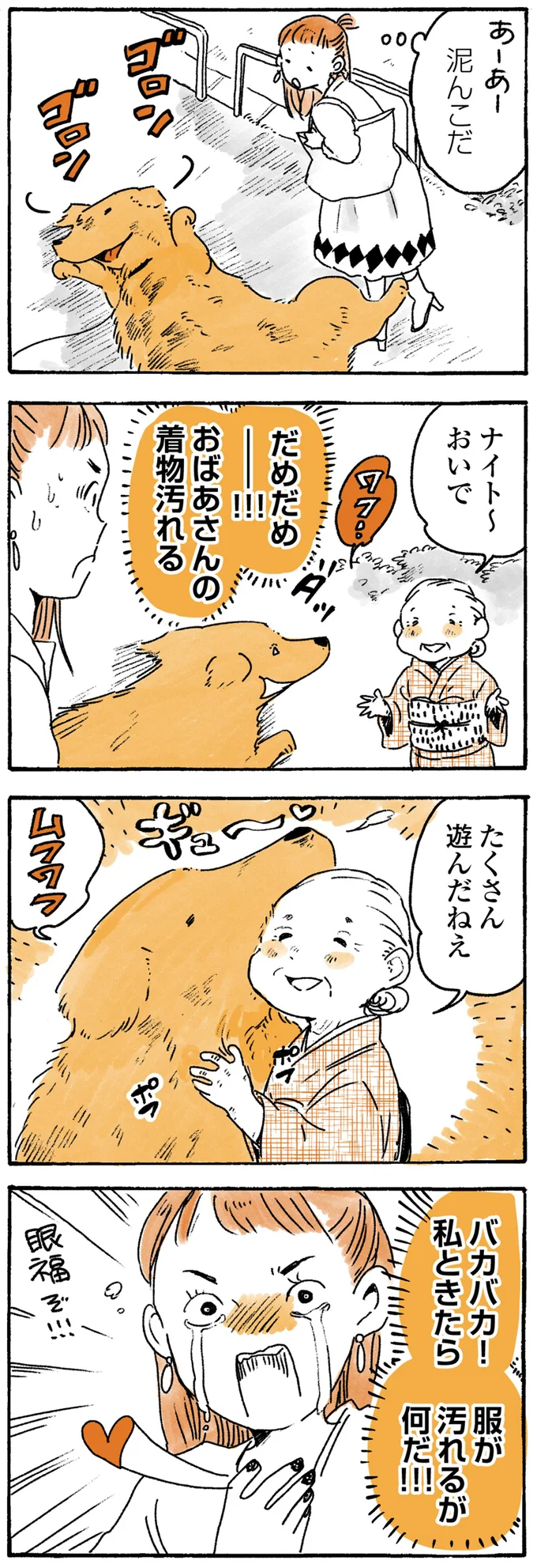 「バカバカ！私ときたら...」 犬とおばあちゃんの姿に、通りすがりの女性が感涙／姫ばあちゃんとナイト 61.png