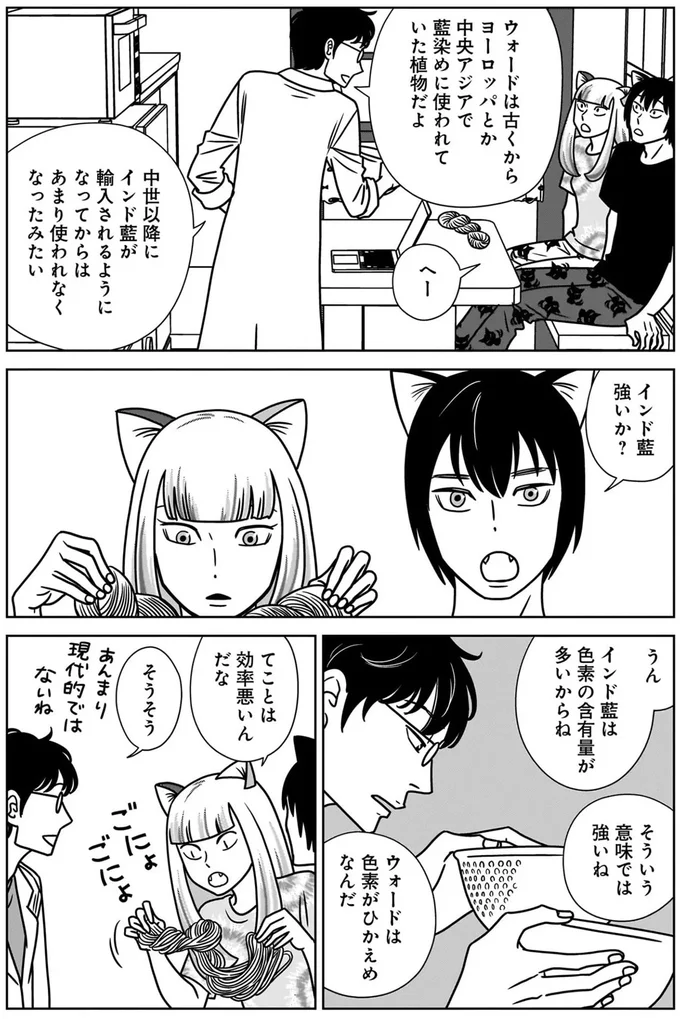 自宅で染色の実験開始！ 失敗は許されないなかで助手は二人のねこまた!?／ねこまた印の染物屋さん 15650379.webp