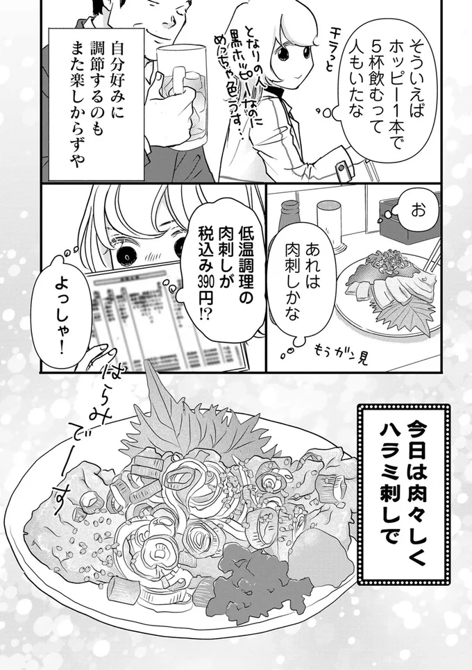 仕事でストレスが限界！ そんな日は「やきとんとホッピーに向き合う必要がある」／ソロ酔い酒場  01-08.webp