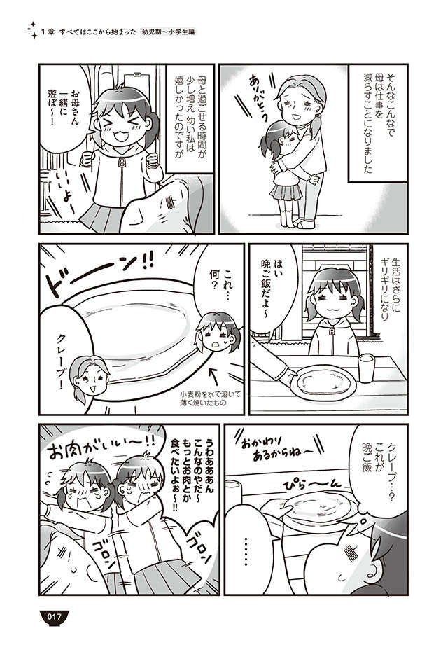 貧乏暮らしの母娘。「これ...何？」晩ご飯だよと出されたものは!?／明日食べる米がない！ 12.jpg