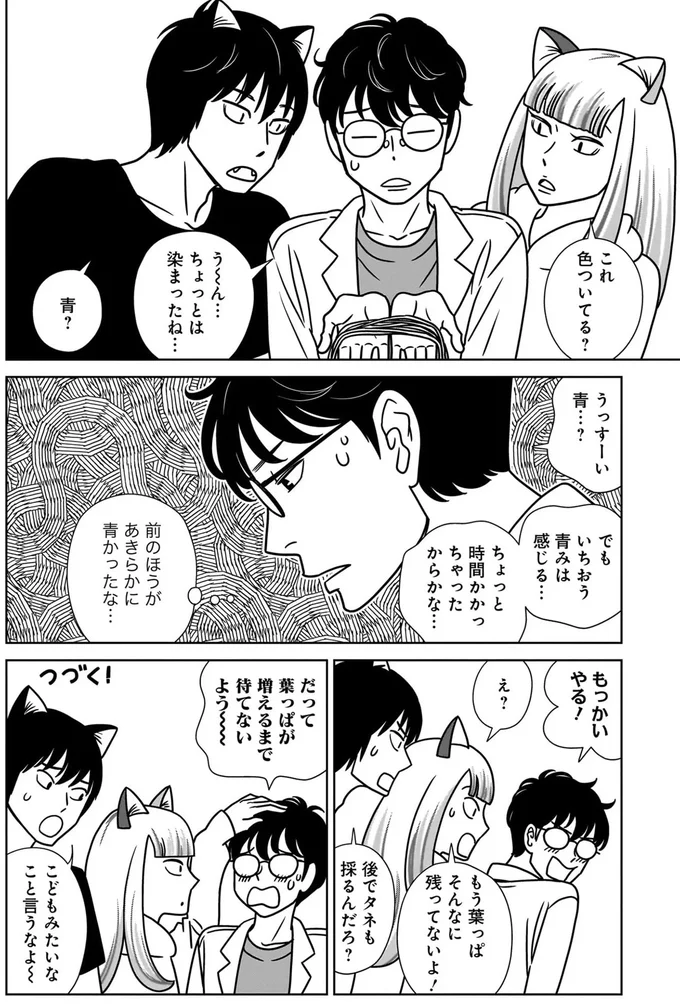 自宅で染色の実験開始！ 失敗は許されないなかで助手は二人のねこまた!?／ねこまた印の染物屋さん 15650385.webp