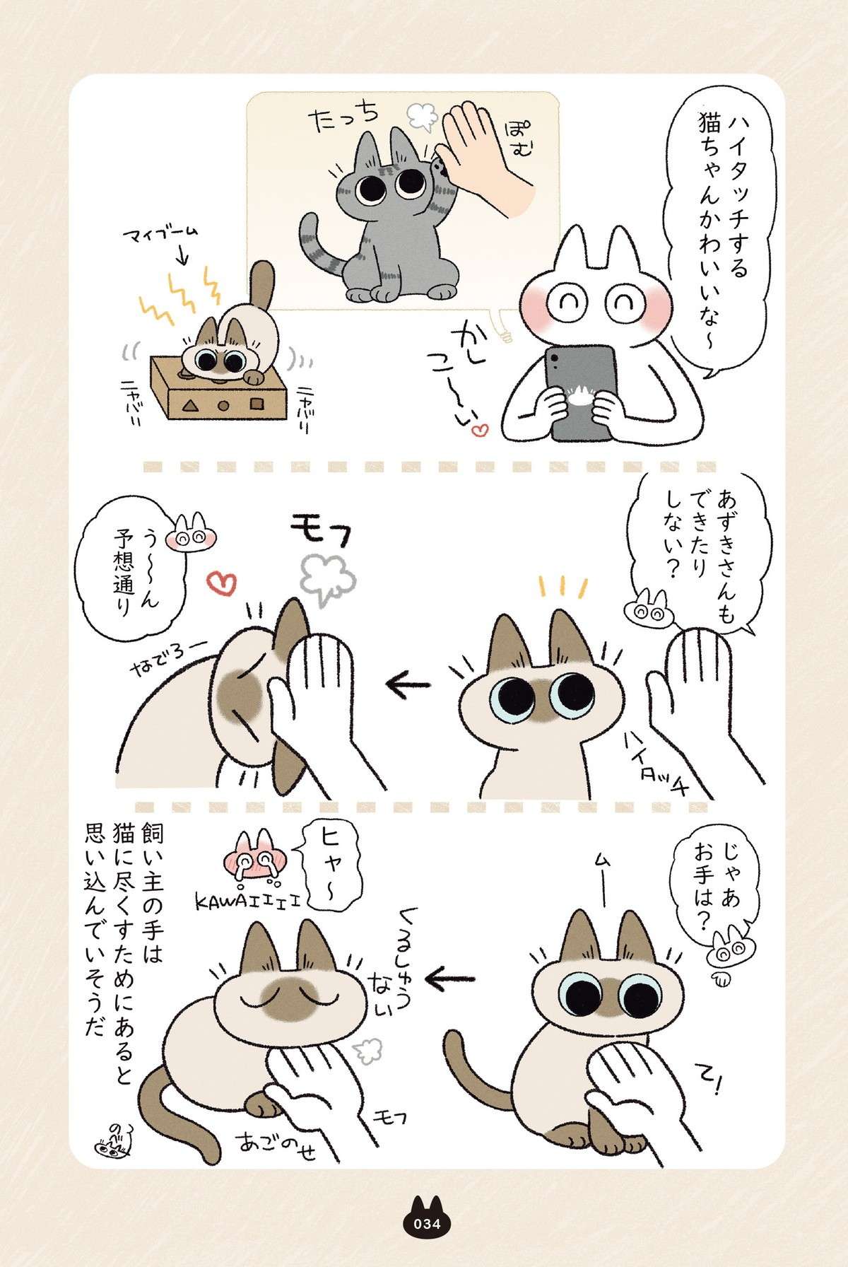 手を出すと顎を乗せてくる猫がかわいすぎ。飼い主の手は猫に尽くすためにある⁉／とっても!!!! シャム猫あずきさん azukisan4_P034.jpg