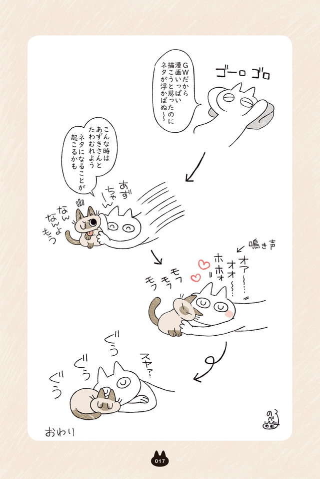 飼い主のおなかを「フミフミ」する愛猫。かわいい動画をアップしようとしたけれど...／シャム猫あずきさん azukisan_017.jpg