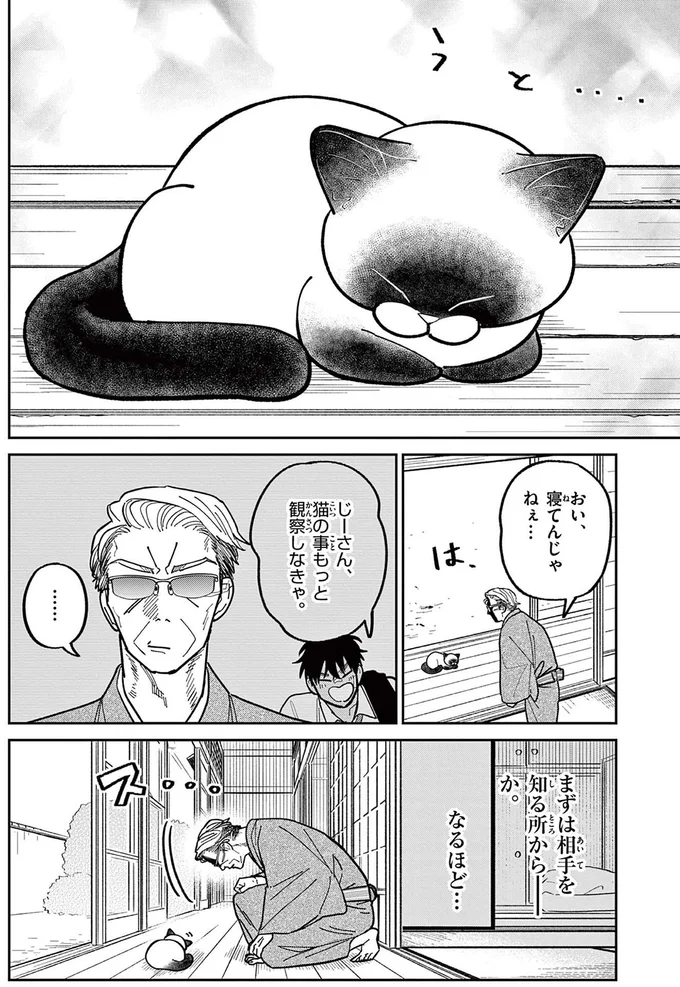 自分の家のようにくつろぐ野良猫。無防備な姿をよく観察すると...／オヤジとにゃん吉 16211532.webp