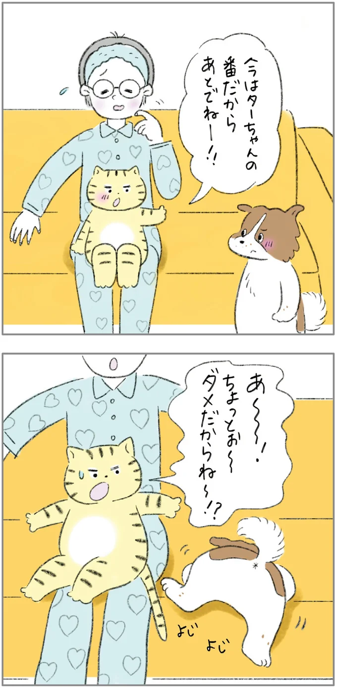 『ターとアグのしあわせ日和 元ノラ猫と元保護犬、ふたりは親友』 09-02.png