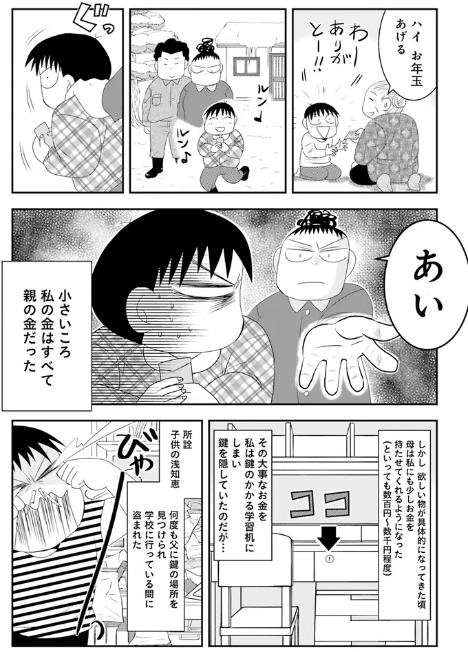 私のお金を盗った父の「驚愕の言い分」。絶対賢くなってやると誓った／おちおち死ねない 2.png