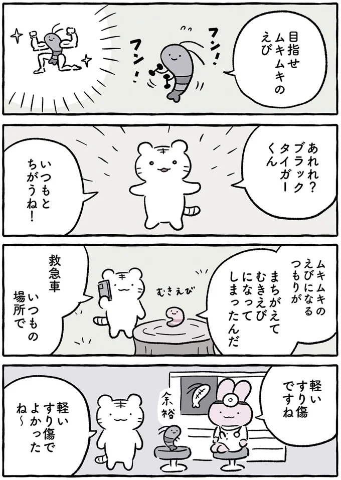 この「ムキムキ」じゃない...トレーニングしたブラックタイガーくん／ホワイトタイガーとブラックタイガー 52.png