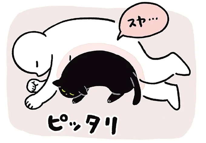 なぜ猫ははまりたがるのか。飼い主が寝ていると.../黒猫ろんと暮らしたら3
