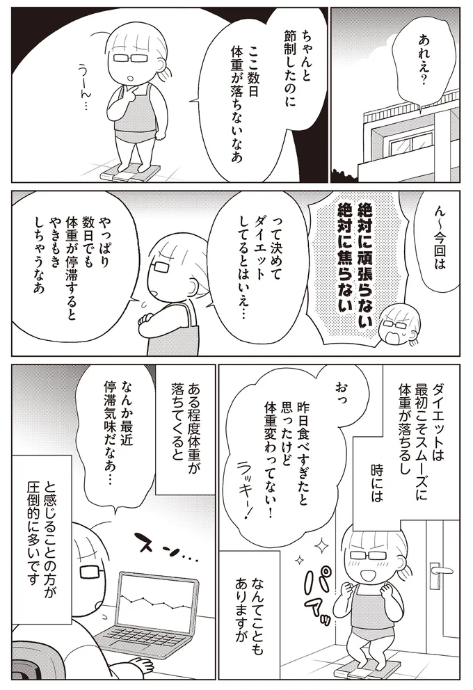 「ダイエット中、体重が落ちない」時期の乗り越え方。気持ちが楽になった気付きは.../人生で一番楽に17kgのダイエットに成功しました 14656599.webp