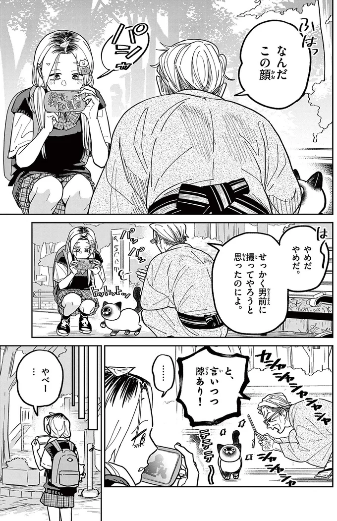 「ベストショットを仕留めてやる」ガラケーで野良猫の撮影にチャレンジ／オヤジとにゃん吉 16223373.webp