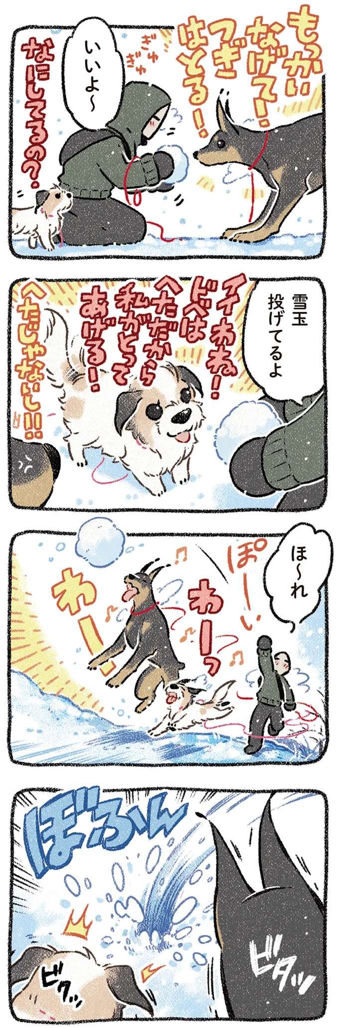 雪が大好きな愛犬と南国出身の飼い主。雪の日に喜ぶのは犬だけじゃない！／ドベとノラ2 dobetonora12_3.jpeg