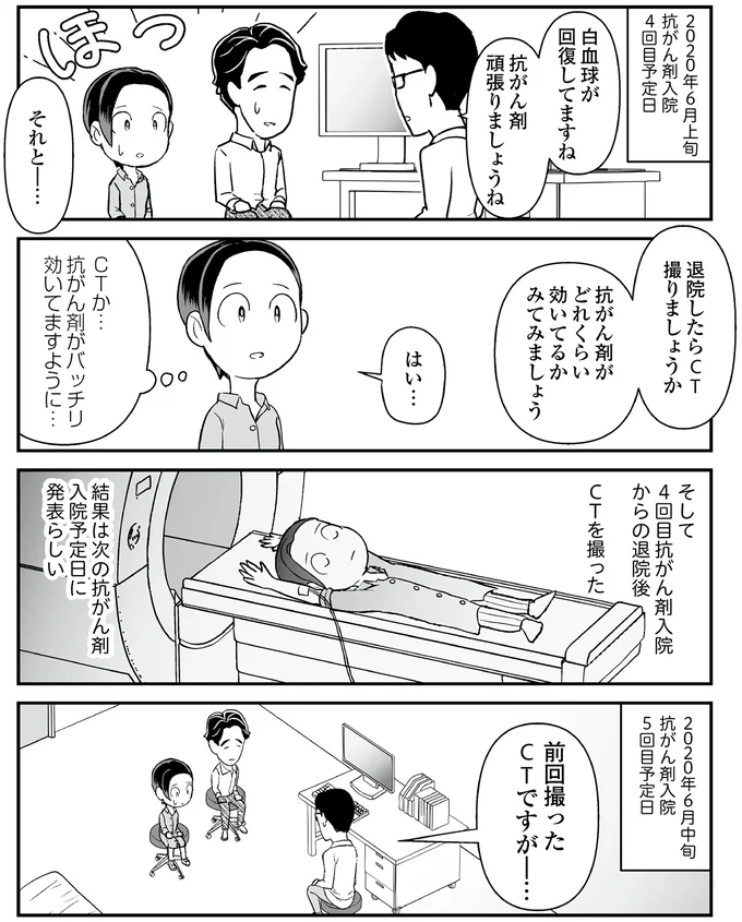 抗がん剤、減薬しても平気？ 治療と経過観察の繰り返しに募る不安／痔だと思ったら大腸がんステージ4でした 13-03.png