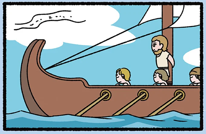 『オデュッセウスとセイレーンなねこ』人を惑わせる声の正体は...／にゃんと！ねこむかしばなし