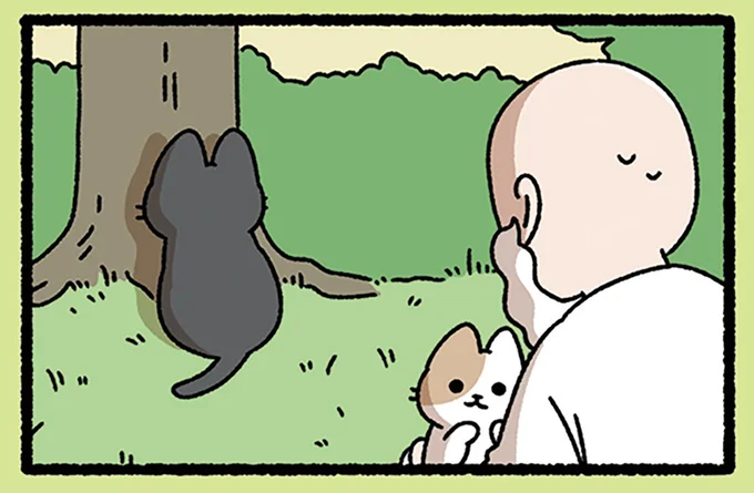 『カインとアベルなねこ』ねこ兄弟への接し方を反省した神が伝えたこと／みっけ！ねこむかしばなし