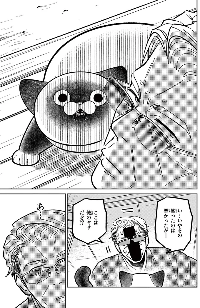 自分の家のようにくつろぐ野良猫。無防備な姿をよく観察すると...／オヤジとにゃん吉 16211539.webp