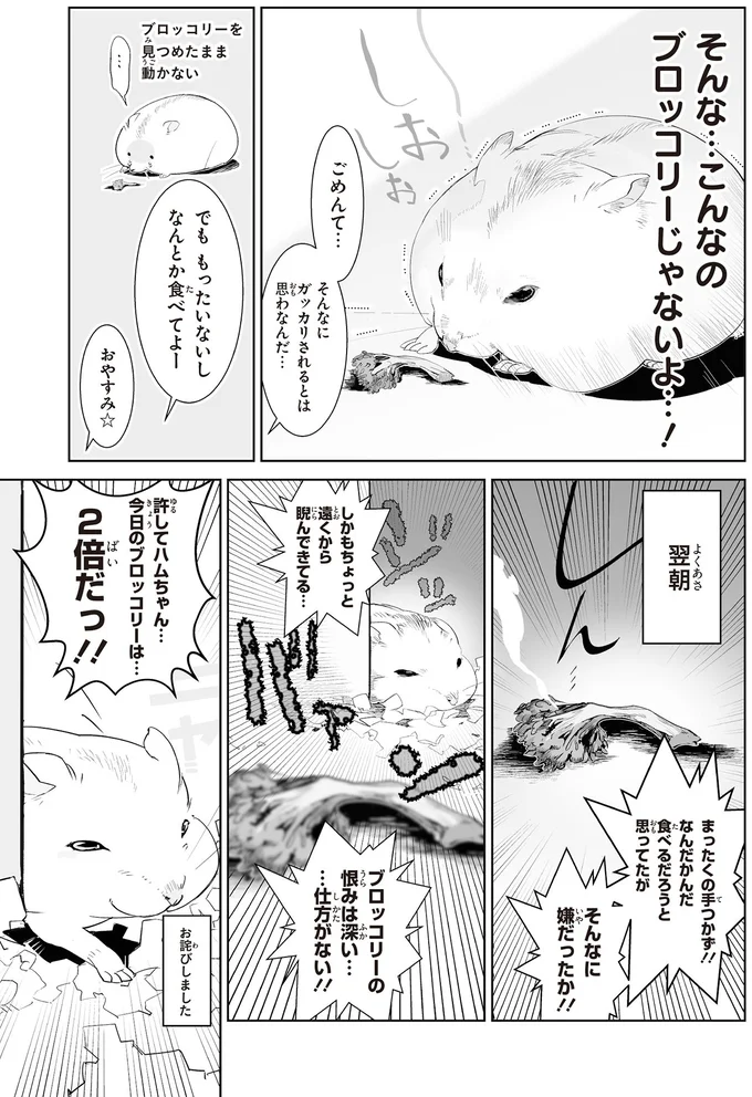 ハムスターの怒り爆発!? 飼い主が大好物をレンチンしすぎて...／はむはむづくし2 32-02.png