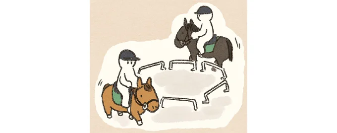 初対面の馬が顔をぐりぐり。この行動の理由を調べてたら...えっ？／馬に乗らずにいられない！ 05-11.png