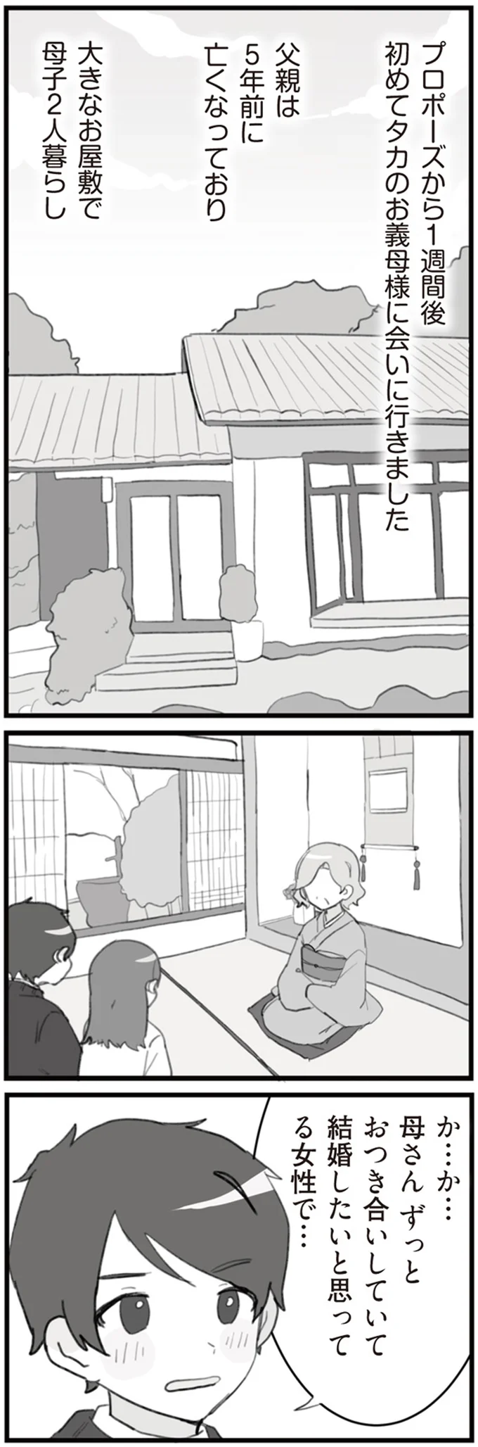 えええっ...結婚の挨拶で義母は「一言で退席」。無表情で鼻垂れた言葉は／旦那の浮気を仕掛けた黒幕は姑でした 14755339.webp